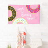 Donut Birthday Party Banner (Insitu)