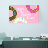 Donut Birthday Party Banner (Messeveranstaltung)