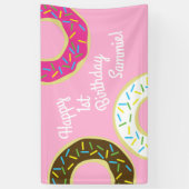 Donut Birthday Party Banner (Vertikal)