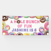 Donut Birthday Party Hole Bunch Spaß Banner (Horizontal)