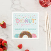 Donut Birthday Party Napkin Donut Grow Up Party Serviette (Beispiel)