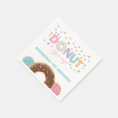 Donut Birthday Party Napkin Donut Grow Up Party Serviette (Ecke)