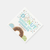 Donut Birthday Party Napkin Donut Grow Up Party Serviette (Ecke)
