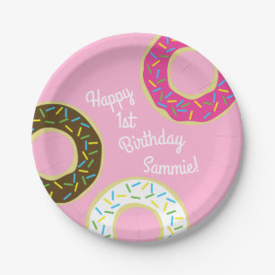 Donut Birthday Party Pappteller