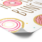 Donut Birthday Table Sign Vielen Dank für einen Ho Poster (Ecke)