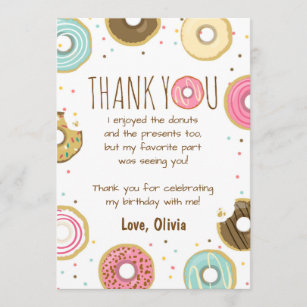Donut Birthday Vielen Dank, dass Sie die Karte Pin