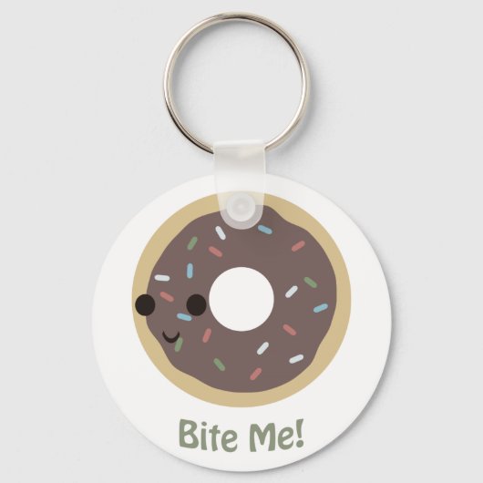 Donut Bite Me! Schlüsselanhänger (Vorderseite)