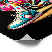 Donut Bowling Donut Lover Bowling Player Poster (Ecke)