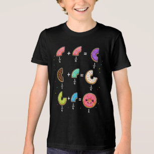 Donut-Brüche Lernspaß Mathe Humor Tri-Blend Shirt