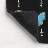 Donut-Bruchrechnen-Lern-Math-Humor Mousepad (Ecke)