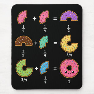 Donut-Bruchrechnen-Lern-Math-Humor Mousepad