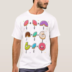 Donut-Bruchrechnen-Lern-Math-Humor T-Shirt