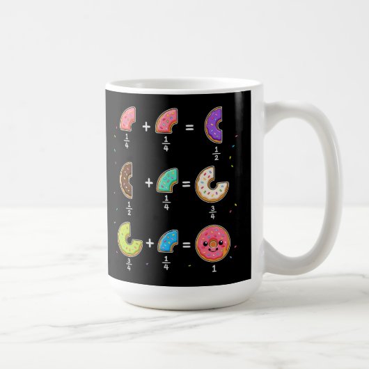 Donut-Bruchrechnen-Math-Humor Kaffeetasse (Rechts)