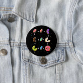 Donut-Bruchrechnen-Mathematik-Humor Button (Beispiel)