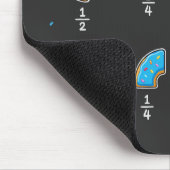 Donut-Bruchrechnen-Mathematik-Humor Mousepad (Ecke)