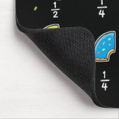 Donut-Bruchrechnen-Mathematik-Humor Mousepad (Ecke)
