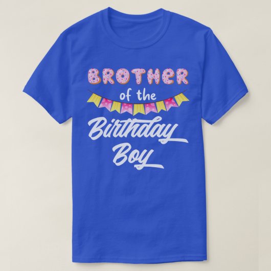 Donut Bruder des Geburtstags T-Shirt (Design vorne)