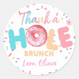 Donut Candy Birthday Sticker