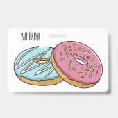 Donut-Cartoon-Abbildung Ausweis (Rückseite)