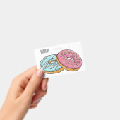 Donut-Cartoon-Abbildung Ausweis (Handheld)