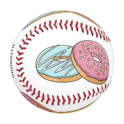 Donut-Cartoon-Abbildung Baseball (Vorderseite Links)