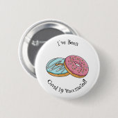 Donut-Cartoon-Abbildung Button (Vorne & Hinten)