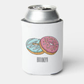 Donut-Cartoon-Abbildung Dosenkühler (Kanne Rückseite)