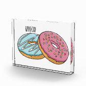 Donut-Cartoon-Abbildung Fotoblock (Rechts)