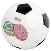 Donut-Cartoon-Abbildung Fußball (Dreiviertel)