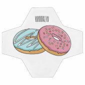 Donut-Cartoon-Abbildung Fußball (Flach)