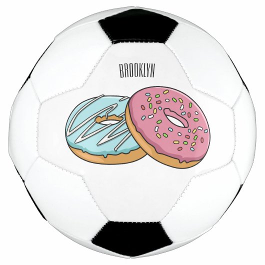 Donut-Cartoon-Abbildung Fußball (Vorderseite)