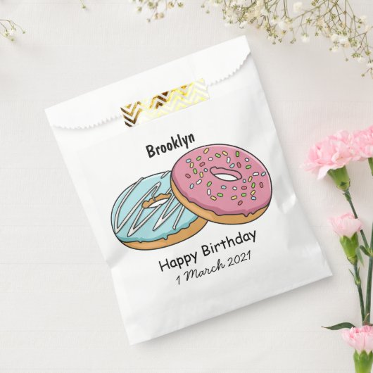 Donut-Cartoon-Abbildung Geschenktütchen (Versiegelt)