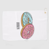 Donut-Cartoon-Abbildung Golfhandtuch (Horizontal)