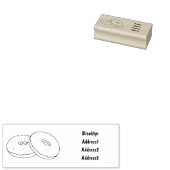 Donut-Cartoon-Abbildung Gummistempel (Stempel)