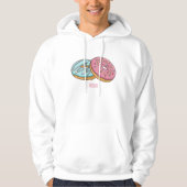 Donut-Cartoon-Abbildung Hoodie (Vorderseite)