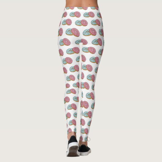 Donut-Cartoon-Abbildung Leggings (Rückseite)