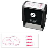 Donut-Cartoon-Abbildung Permastempel (Beispiel)