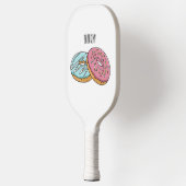 Donut-Cartoon-Abbildung Pickleball Schläger (Links)