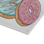 Donut-Cartoon-Abbildung Schneidebrett (Ecke)