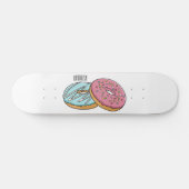 Donut-Cartoon-Abbildung Skateboard (Horizontal)