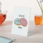 Donut-Cartoon-Abbildung Sockelschild (In SItu)