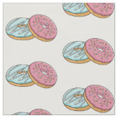 Donut-Cartoon-Abbildung Stoff (Nahaufnahme)