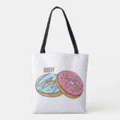 Donut-Cartoon-Abbildung Tasche (Rückseite)