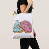 Donut-Cartoon-Abbildung Tasche (Von Nahem)