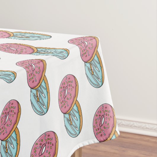 Donut-Cartoon-Abbildung Tischdecke (Beispiel)