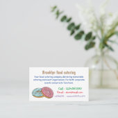 Donut-Cartoon-Abbildung Visitenkarte (Stehend Vorderseite)