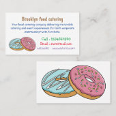 Donut-Cartoon-Abbildung Visitenkarte (Vorne/Hinten)