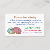 Donut-Cartoon-Abbildung Visitenkarte (Vorderseite)