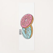 Donut-Cartoon-Abbildung Yogamatte (Vorderseite)