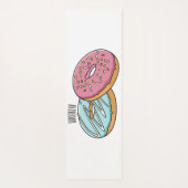 Donut-Cartoon-Abbildung Yogamatte (Rückseite)